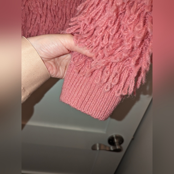 And Other Stories Pink Shaggy Wool-blend Knit Cardigan - Picture 13 of 16
